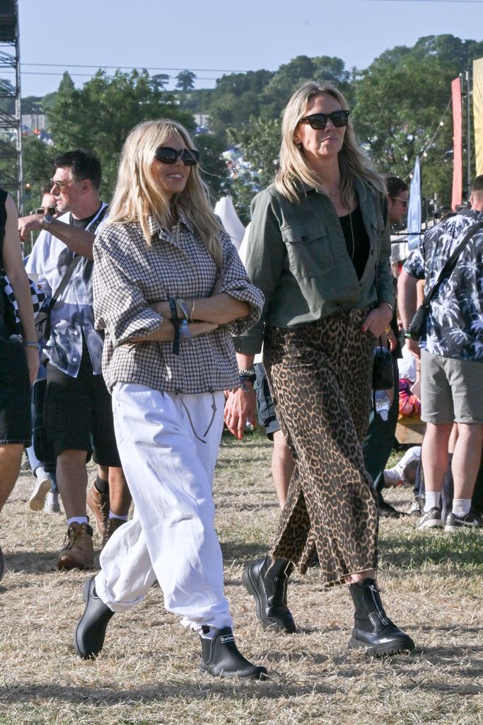 Sienna Miller spotted at the first day of Glastonbury Festival
