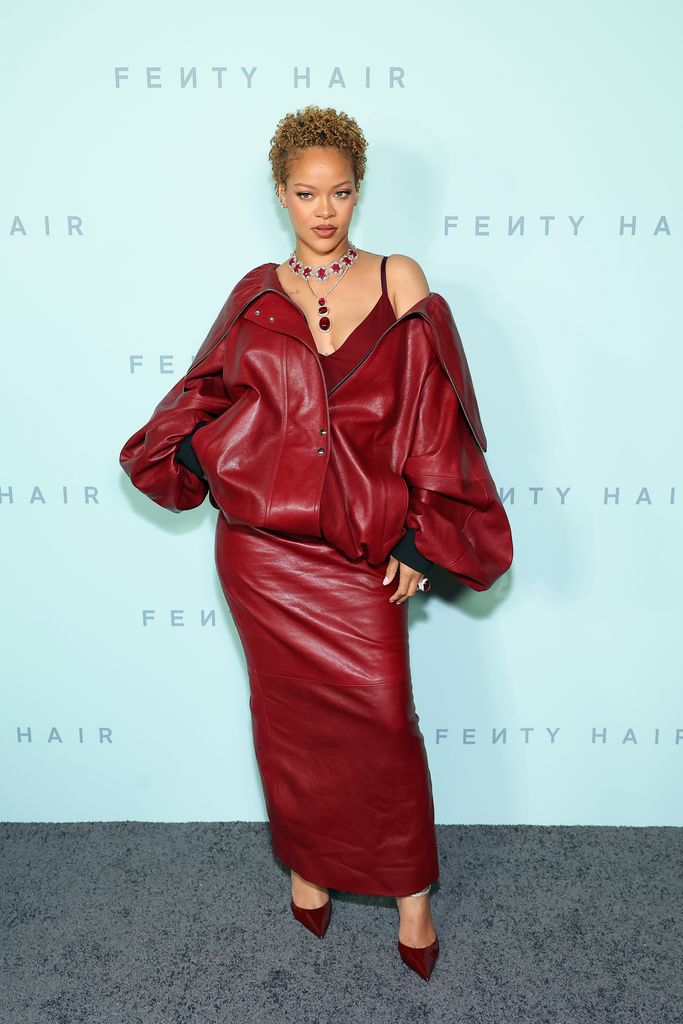Rihanna attends the Rihanna x Fenty Hair Los Angeles Launch Party at Nyah Studio on June 10, 2024 in Los Angeles, California.