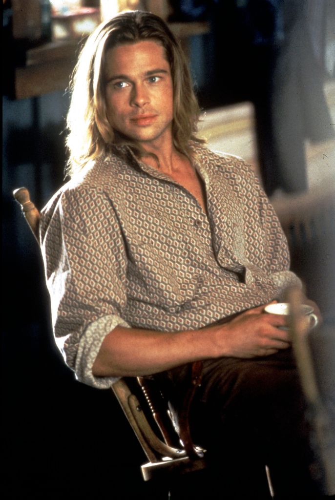 brad pitt in the movie "Legends of the Fall."