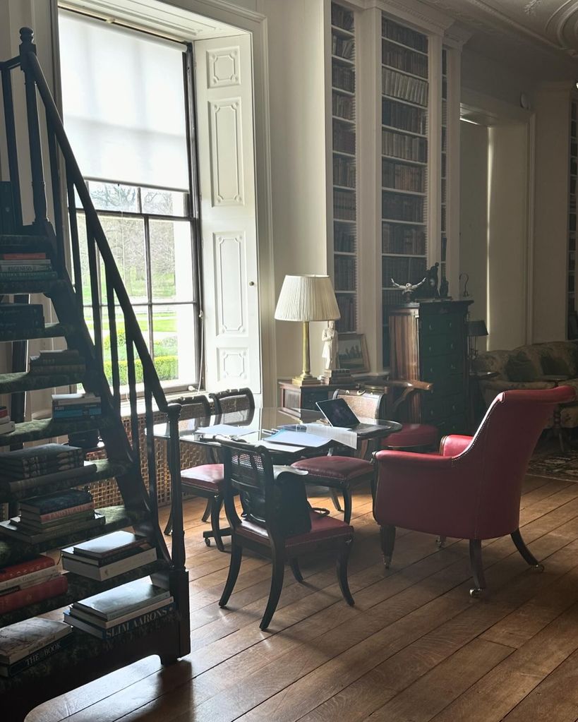The library inside Althorp House