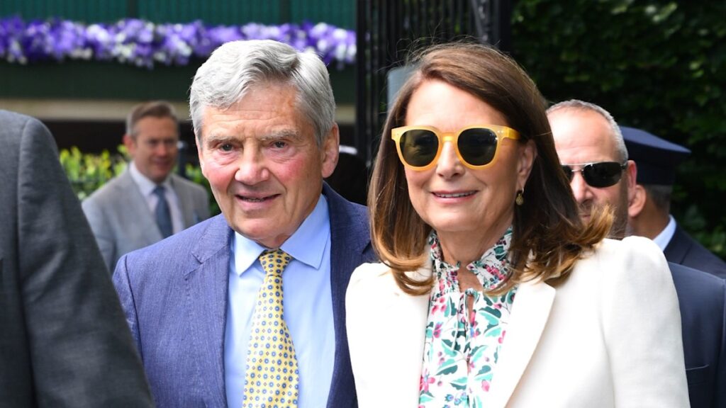 Carole and Michael Middleton lead celebrity arrivals on Day 4 of Wimbledon