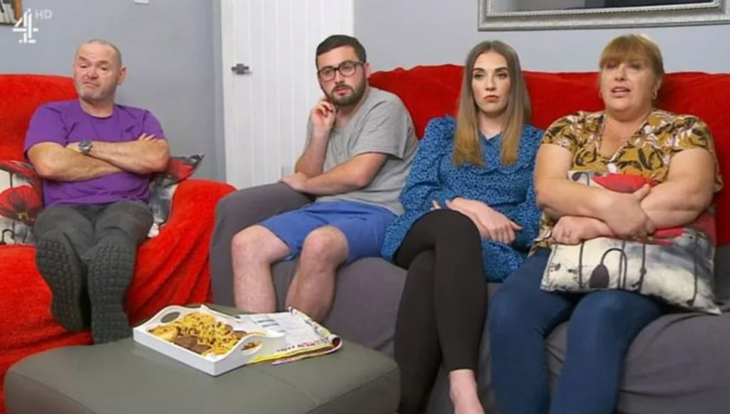 The Malone family on the couch