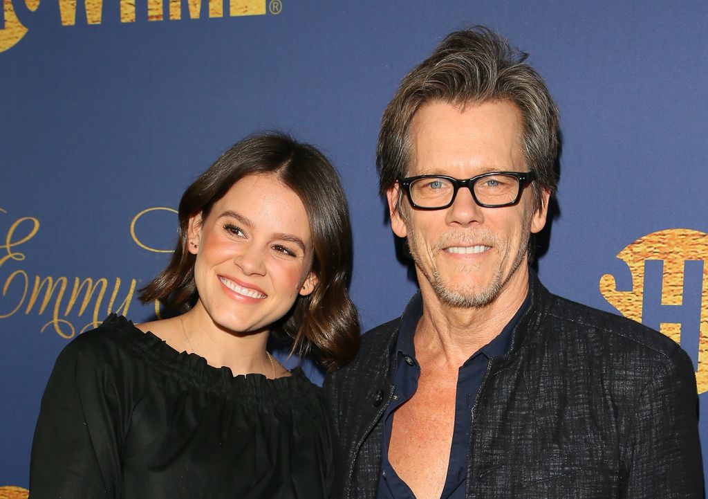 LOS ANGELES, CALIFORNIA – SEPTEMBER 16: Kevin Bacon and his daughter Sosie Bacon attend the Showtime Emmy Eve Nominees Celebration in Los Angeles, California on September 16, 2018. (Photo: JB Lacroix/WireImage)