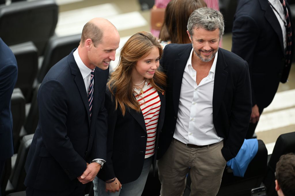 Prince William poses with Princess Josephine and King Frederick