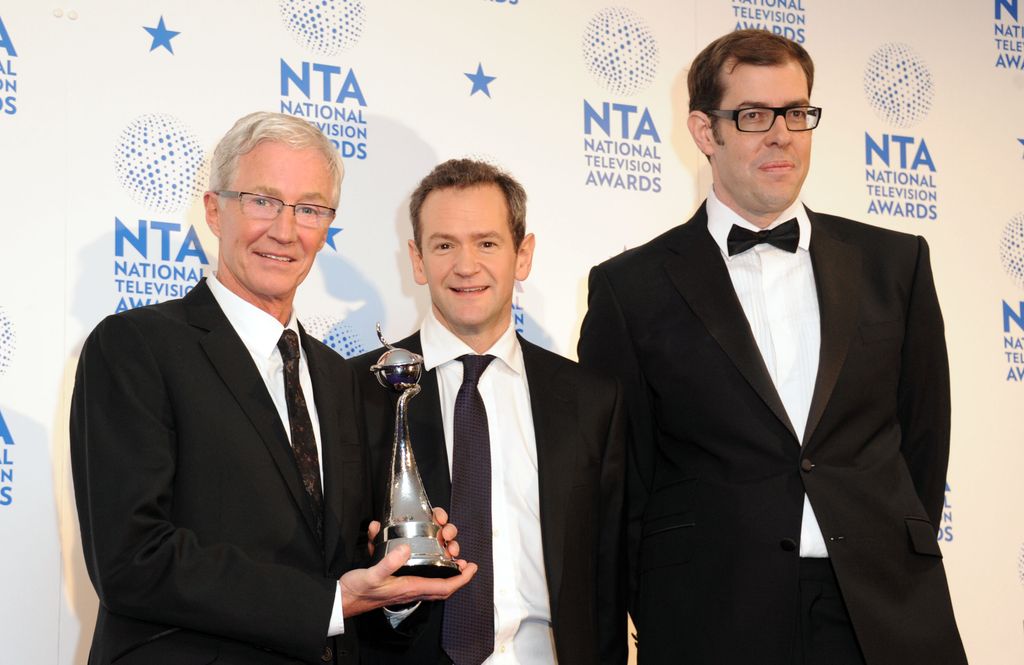 People receiving awards at the National Television Awards