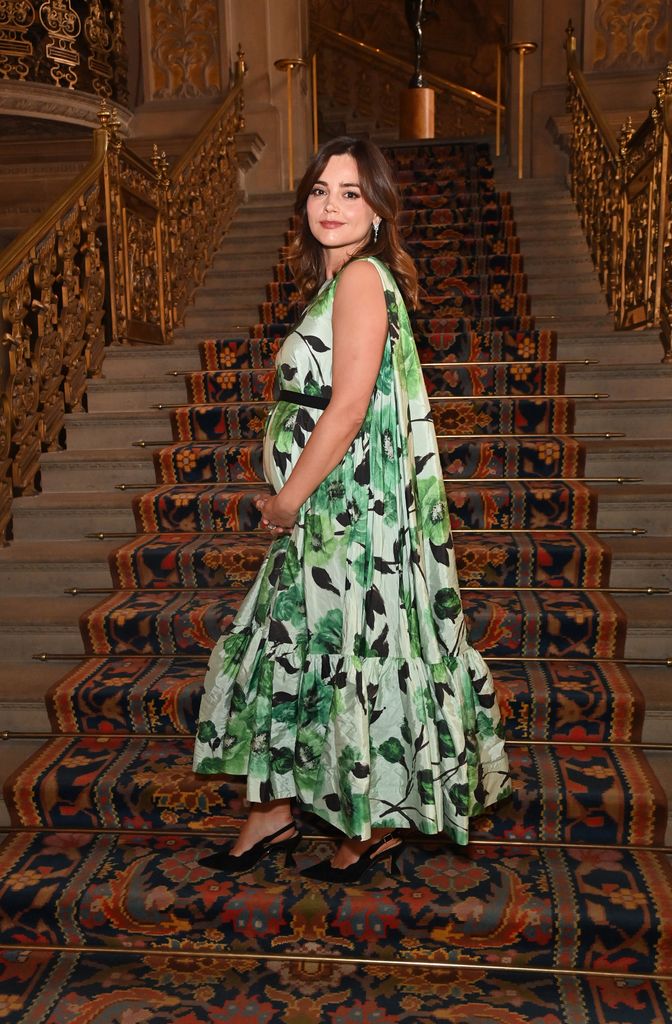Jenna Coleman debuts with pregnancy bump