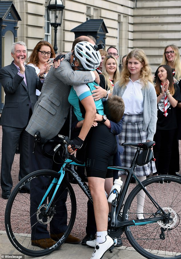 Prince Edward, Duke of Edinburgh, proudly greeted Sophie, as she arrived at the Palace