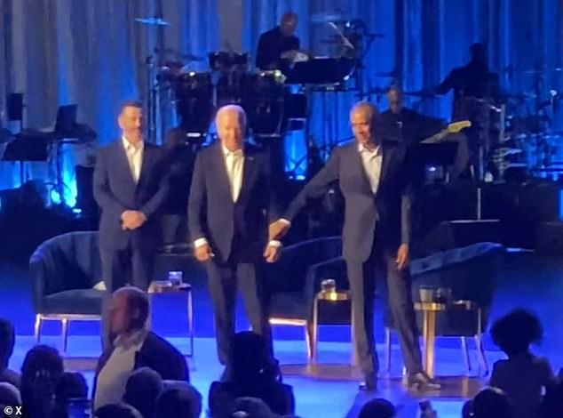 Biden stumbled at a star-studded fundraiser in Los Angeles last month after being booed off the stage by former President Barack Obama.