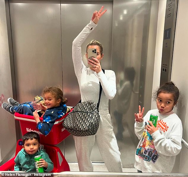 She shares seven-year-old Matilda, five-year-old Delilah and two-year-old Charlie with the professional footballer, while her eldest daughter revealed last year that her mother was dating again