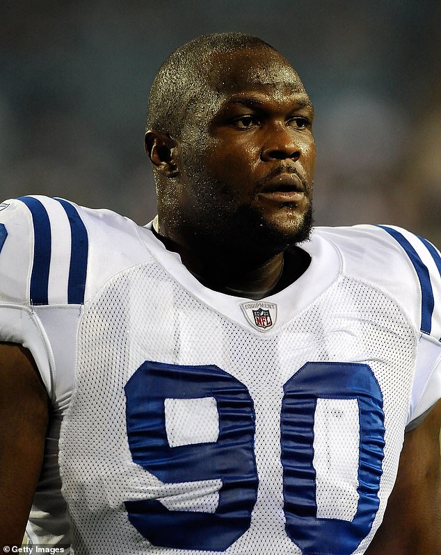 Bryson is the son of 40-year-old former Indianapolis Colts nose tackle Daniel Muir (pictured).