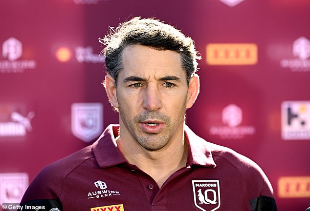 Queensland coach Billy Slater reacts to Maroons star Xavier Coates being ruled out of State of Origin decider