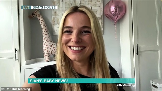 Sian Welby says becoming a mother is the ‘best thing she’s ever done’ but admits she’s ‘deliriously tired’ following emergency C-section – after welcoming first child Ruby