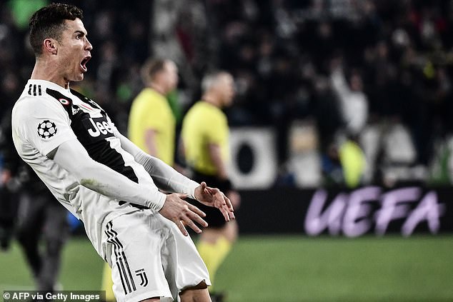 Cristiano Ronaldo was fined by UEFA for a similar gesture in 2019 but escaped a suspension
