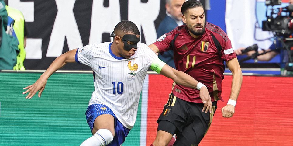 France 0-0 Belgium – Euro 2024 Live: Masked man Kylian Mbappe starts as the French switch to a midfield diamond with 2022 World Cup finalists looking to finally kick into gear