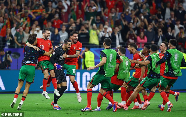 Tears to cheers! Portugal beat Slovenia on penalties to reach Euro 2024 quarter-finals… after Cristiano Ronaldo missed in extra-time