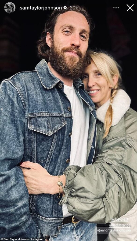 Sam Taylor-Johnson, 57, shares a rare loved-up snap with actor husband Aaron, 34, after hitting out at the ‘fascination’ people have with their age-gap romance
