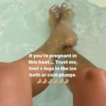 Pregnant Hailey Bieber beats the heat with an ice bath – as she and Justin Bieber expect their first child together