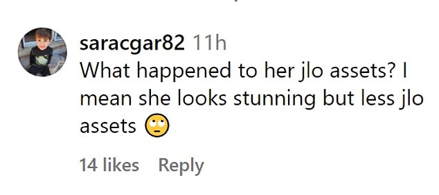 JLo Beauty's followers were quick to remark on Lopez's shrinking appearance in the comment section