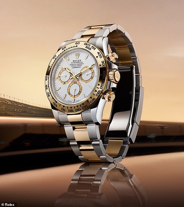 He spent $63,000 on two luxury Rolex watches, including the Cosmograph Daytona watch