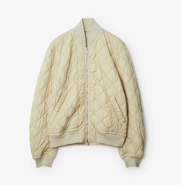 She also bought this quilted Burberry bomber jacket made of crinkled nylon for $2,400.