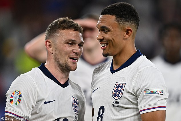 England fans slam Gareth Southgate’s ‘criminal’ decision to start Kieran Trippier over Trent Alexander-Arnold, as they question why two other England stars have been left out for Euro 2024 clash with Switzerland