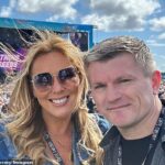 Corrie star Claire Sweeney shares loved-up snaps with Ricky Hatton as the pair enjoy date day at Lytham Festival