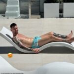 87468421 13645173 Lionel Messi was seen relaxing outside on Wednesday as he recove a 46 172125469868