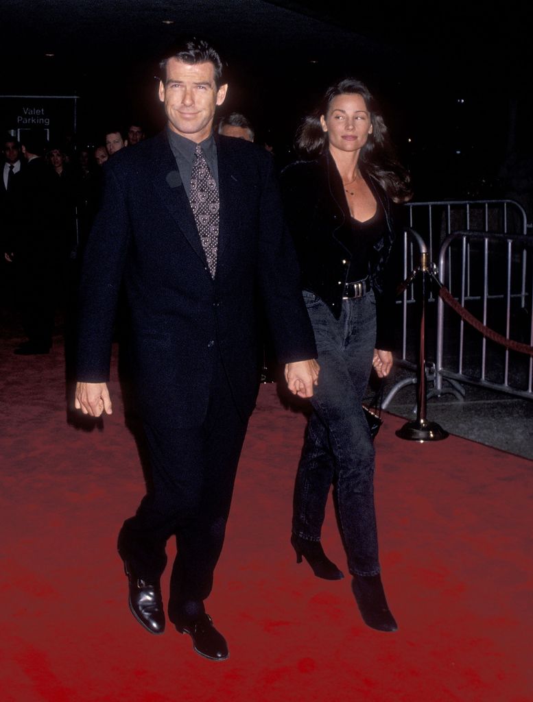 Actor Pierce Brosnan and his girlfriend Keely Shaye Smith were also present. "Frankenstein" The Century City premiere took place on November 1, 1994 at the Cineplex Odeon Century Plaza cinema in Century City, California.