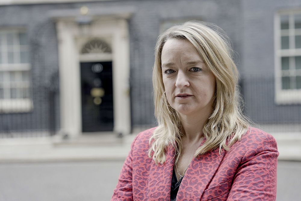 Laura Kuenssberg outside Downing Street