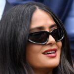 Sophie Winkleman and Salma Hayek lead celebrity arrivals on Day 7 of Wimbledon