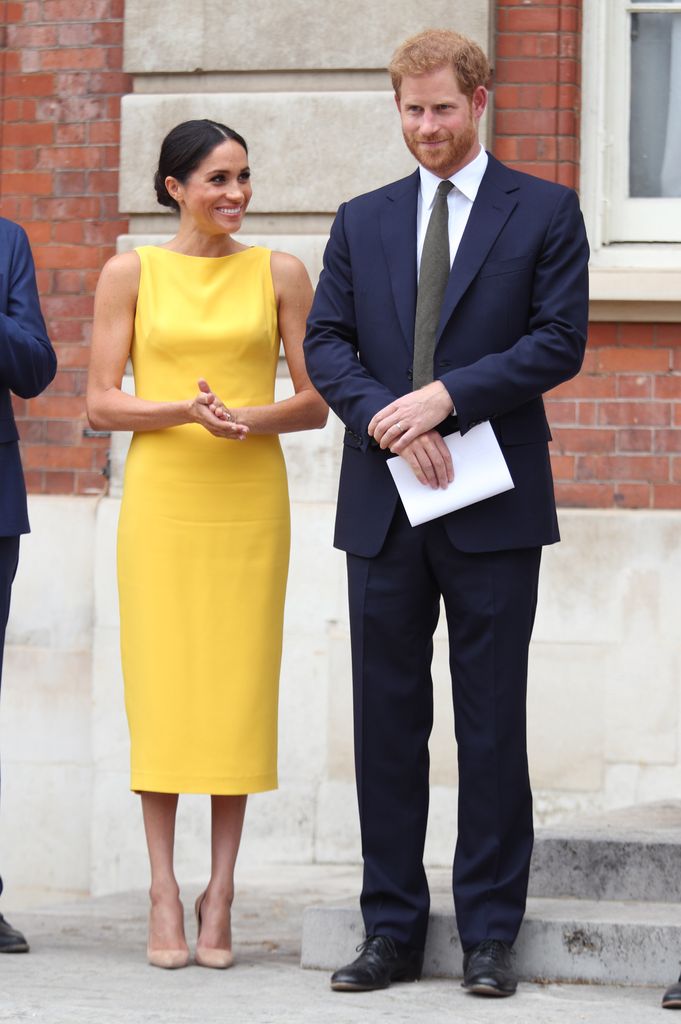 The Duke and Duchess of Sussex at the Commonwealth Youth Challenge reception