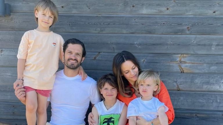 Sweden's Carlos Felipe and Sofia, along with their three children, started the summer away from the fuss surrounding the 'new' royal family.