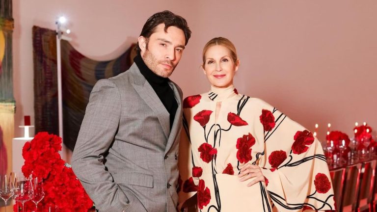 Kelly Rutherford and Ed Westwick indulged in an evening full of 'glamour' in New York