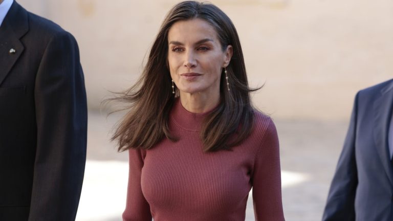 Queen Letizia debuts a knit dress she bought at an Algemesis store flooded by DANA