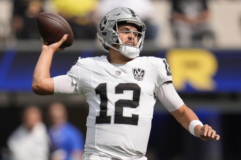 The Raiders will start O'Connell at quarterback when they meet the Chiefs