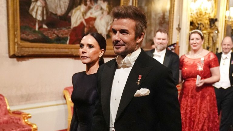 The Beckhams unexpectedly attended a state banquet with King Charles and Camilla