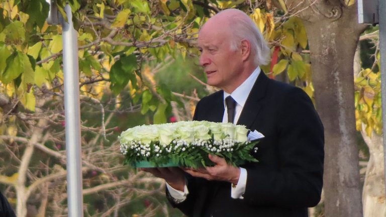 Birgitta's family and friends from Sweden bid her farewell with a funeral in Mallorca