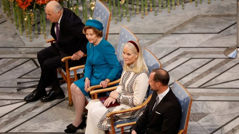 Haakon and Mette-Merit with the Norwegian monarchs at the Nobel Peace Ceremony amid family concerns