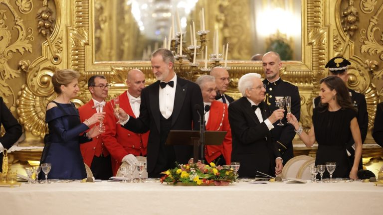 Philip VI and Queen Letizia attend a gala dinner in Rome